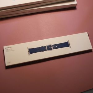 Apple Watch Band Sapphire Blue Classic Leather 42